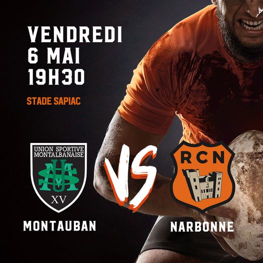 Composition d’équipe US Montauban vs RC Narbonnais